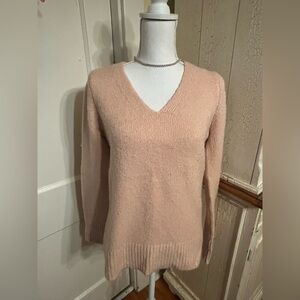 Tahari Soft Blush V-Neck Sweater